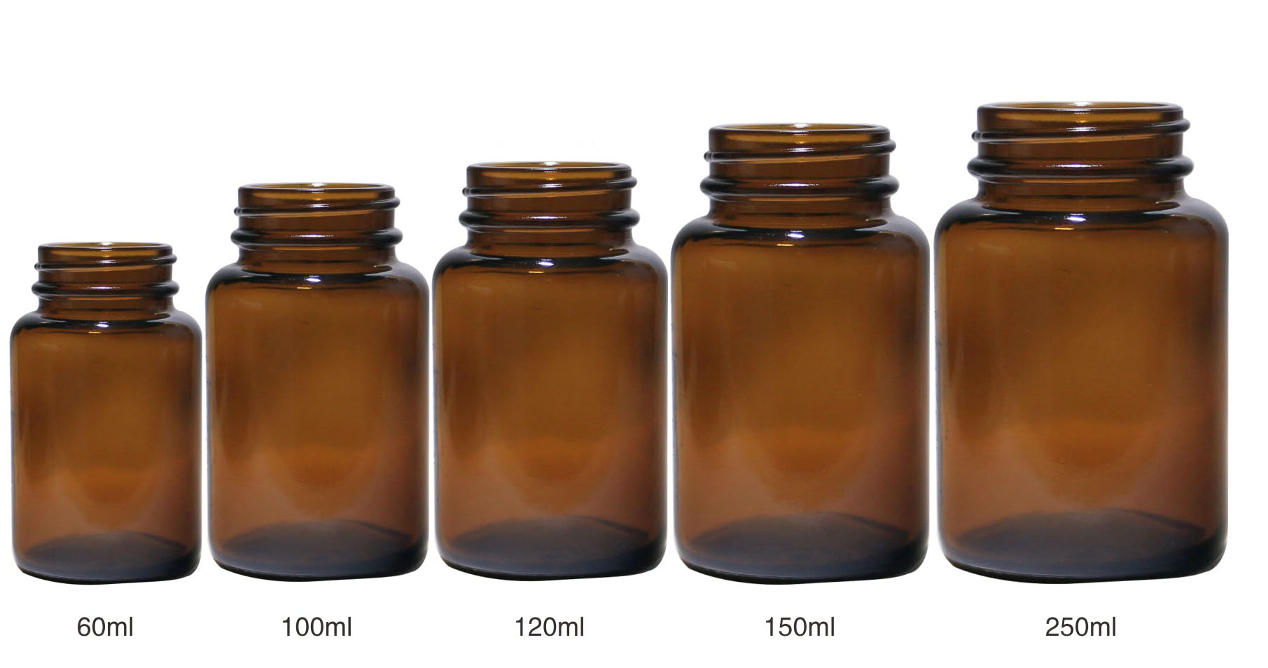 wide mouth amber bottle glass material 