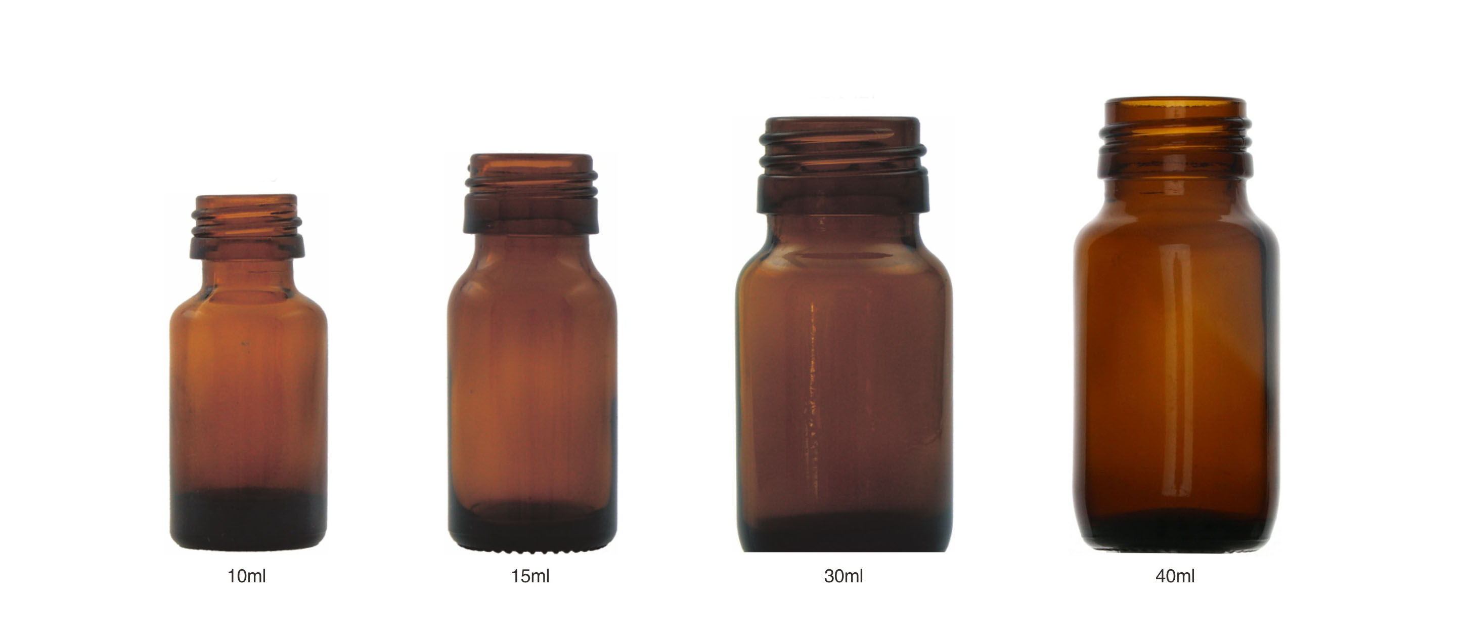 small amber glass bottles wholesale 