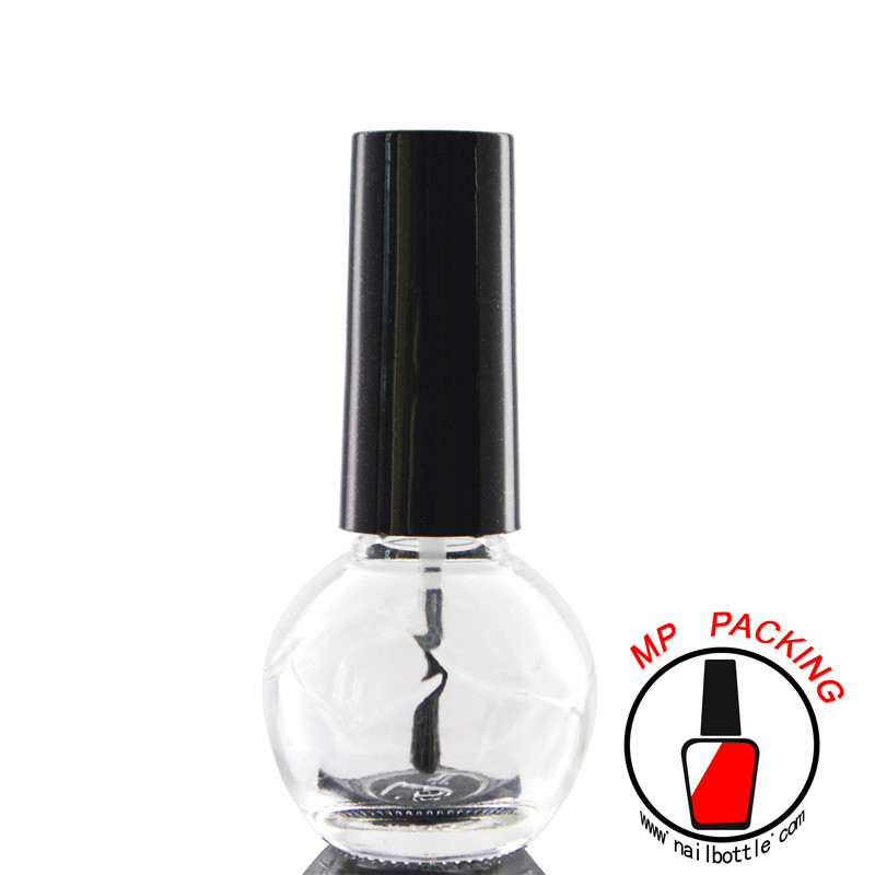 cute glass bottles child nail polish bottles with cap and brush 