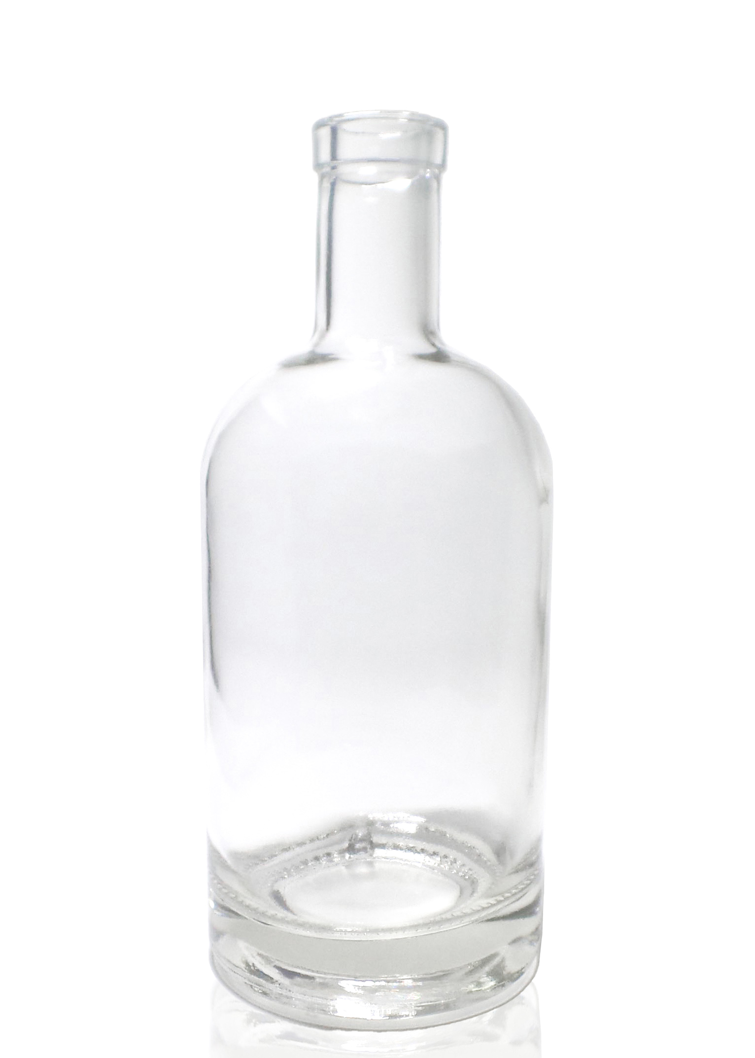 clear glass liquor nordic bottle bar top 750ml  - copy