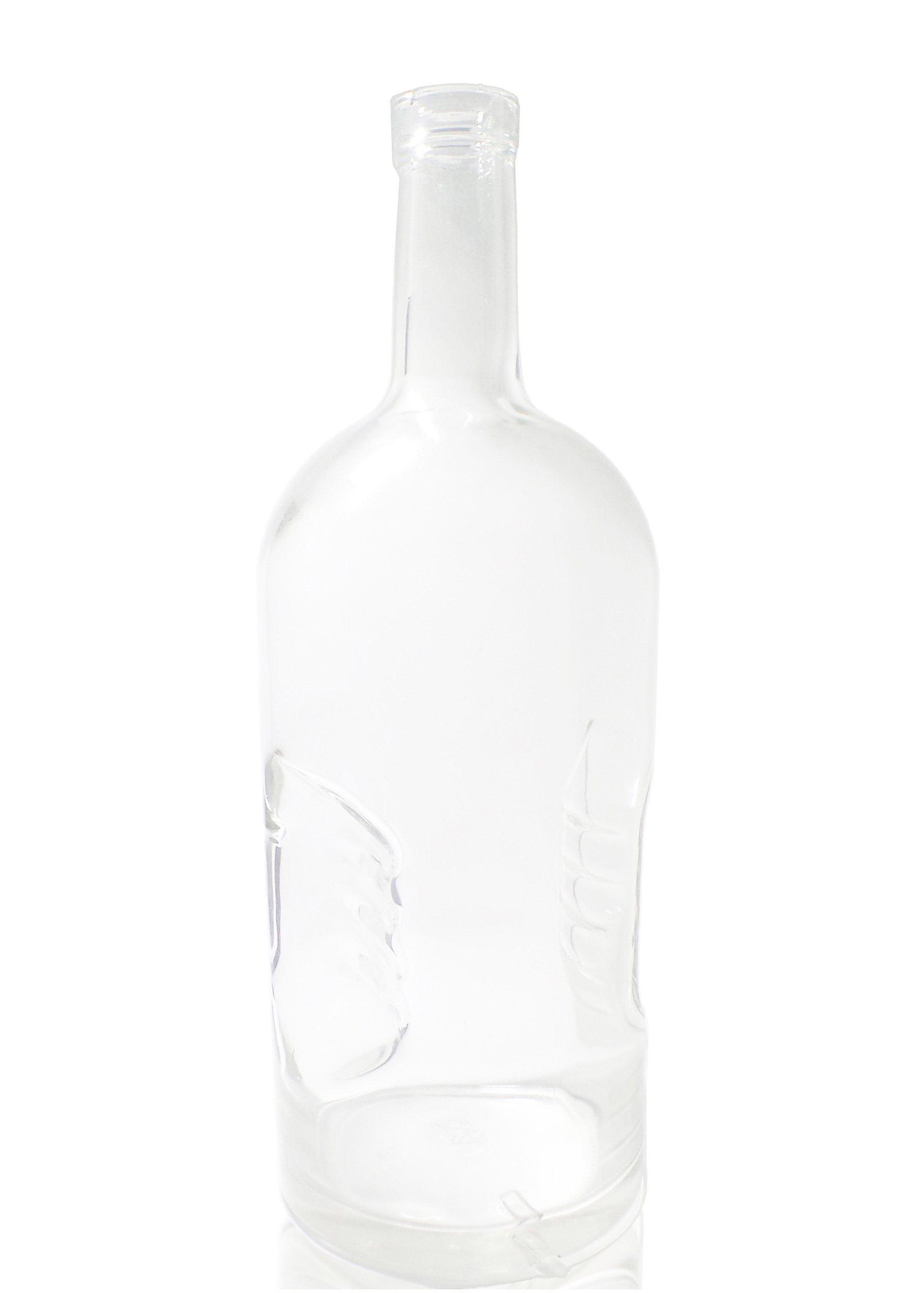 whisky bottle Liquor glass bottle 1750ml Rum and Dry Gin bottles 