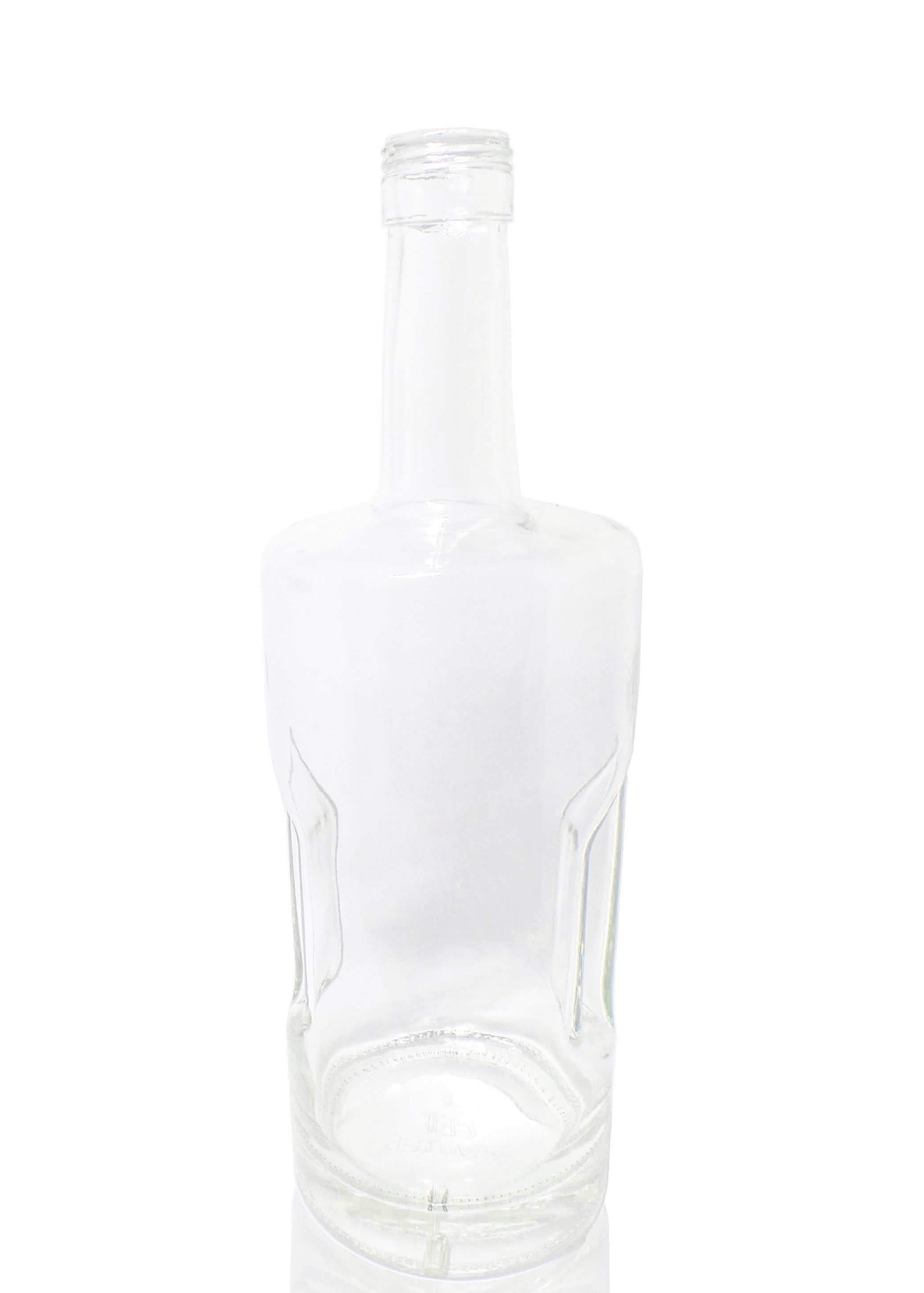 flint liquor glass bottle with grip handle 1750ml 