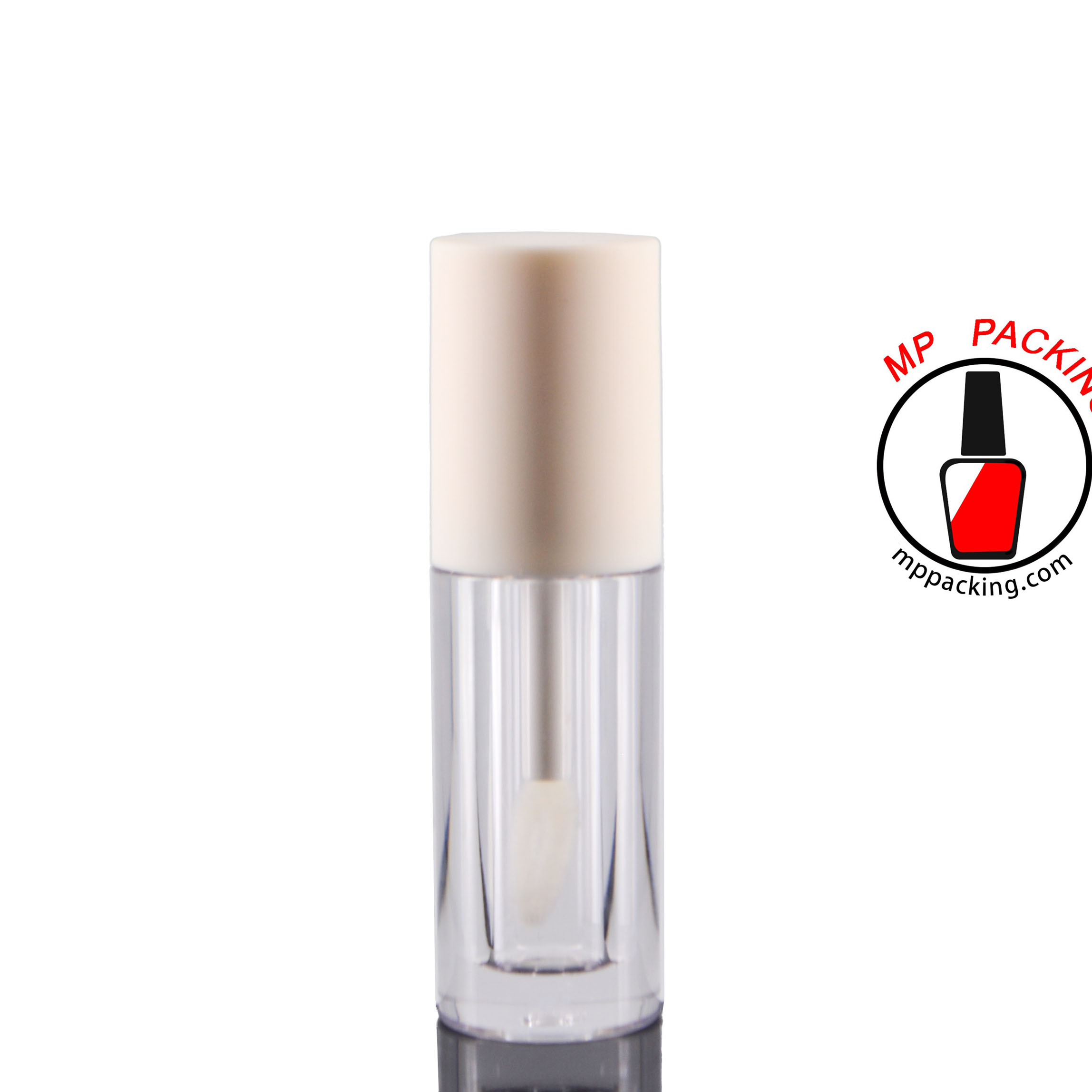 High Clear Round Shape Lip Gloss Tube Balm Containers 