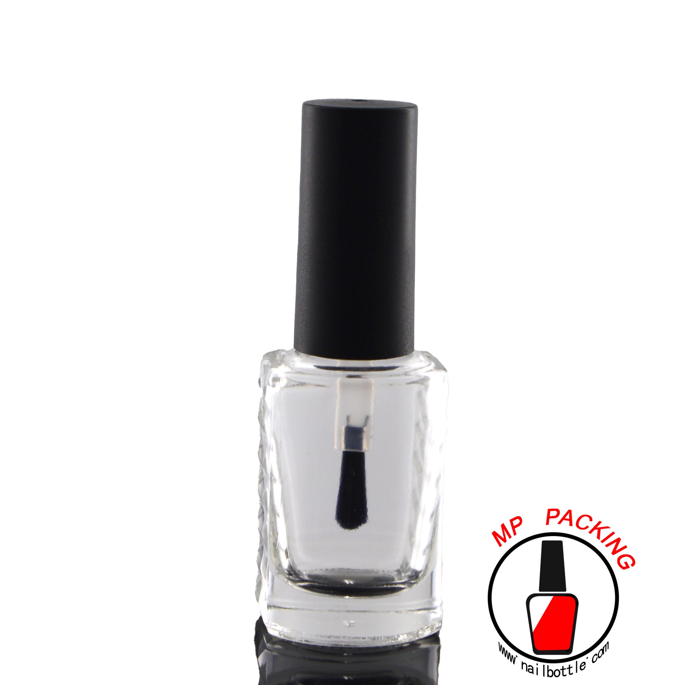raplacement nail polish paddle brush with bottle and cap 