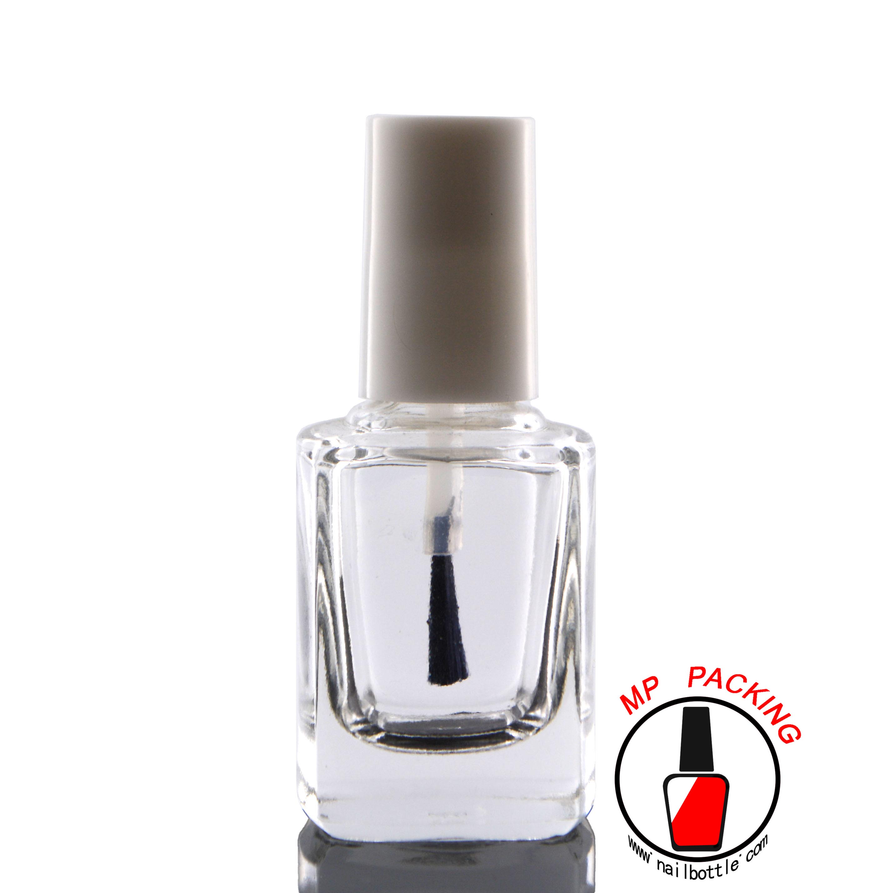 color c nail polish glass bottles empty with plastic cap and brush 
