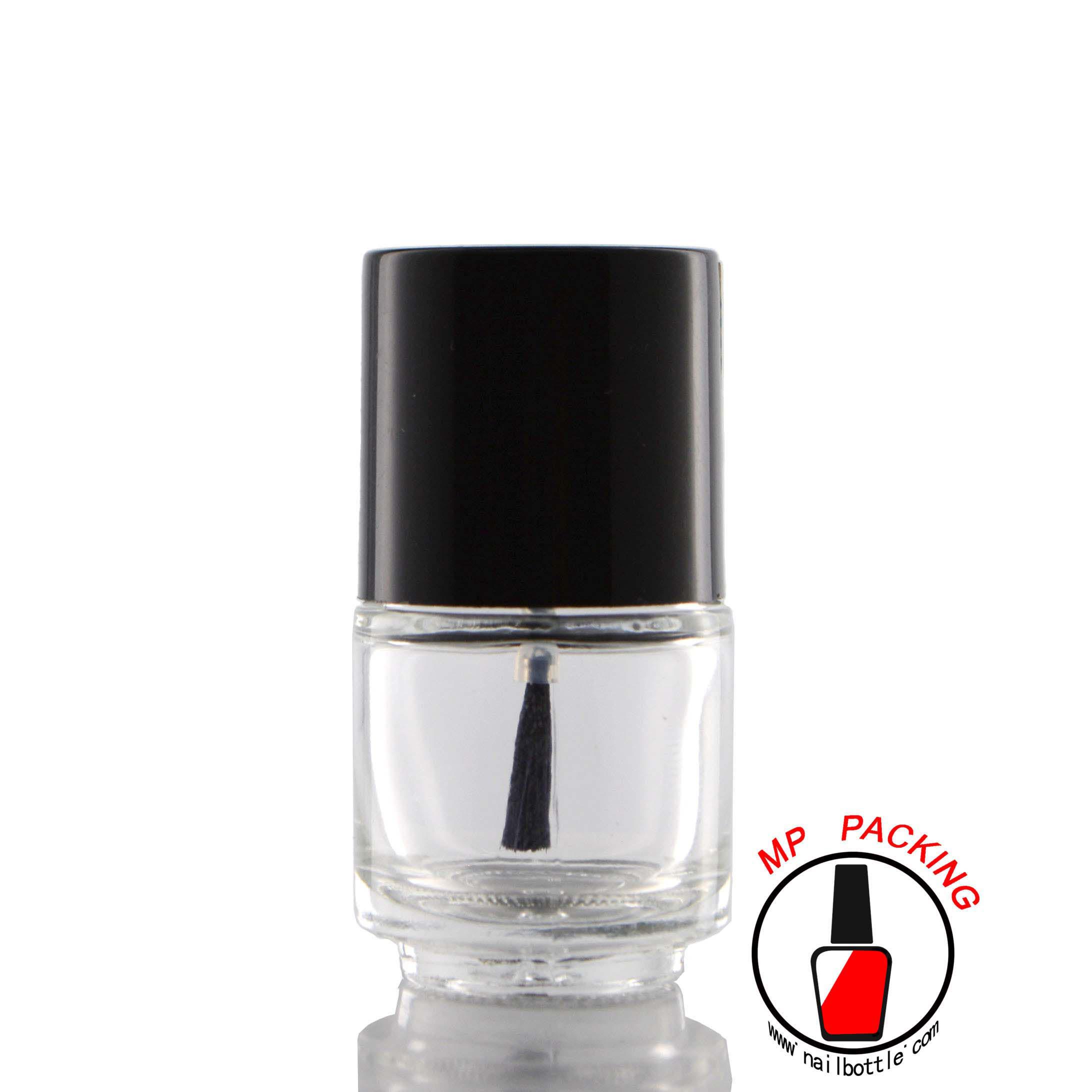 clear glass cylinder bottle mini empty nail polish bottle 