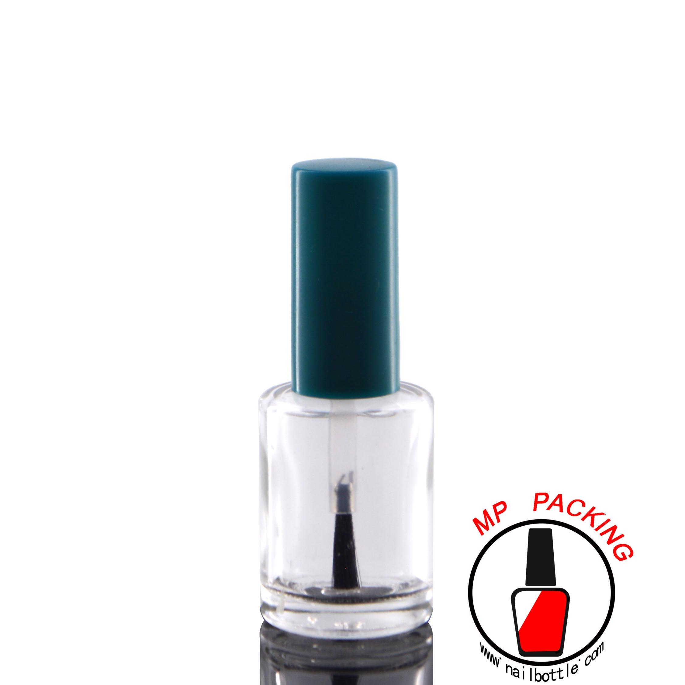 cylinder bottle glass nail polish bottle with lids and brush 