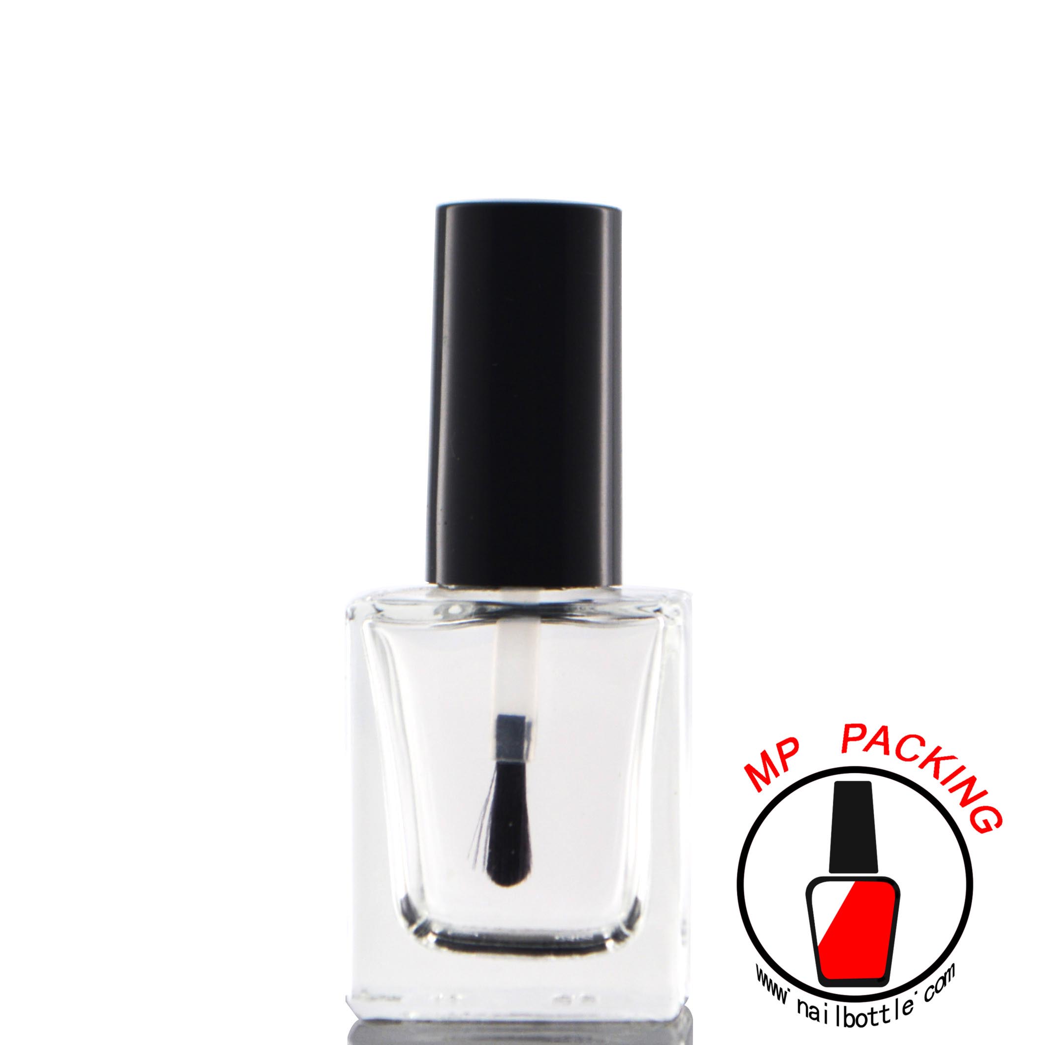 premium round nail polish brush with cap and bottle 
