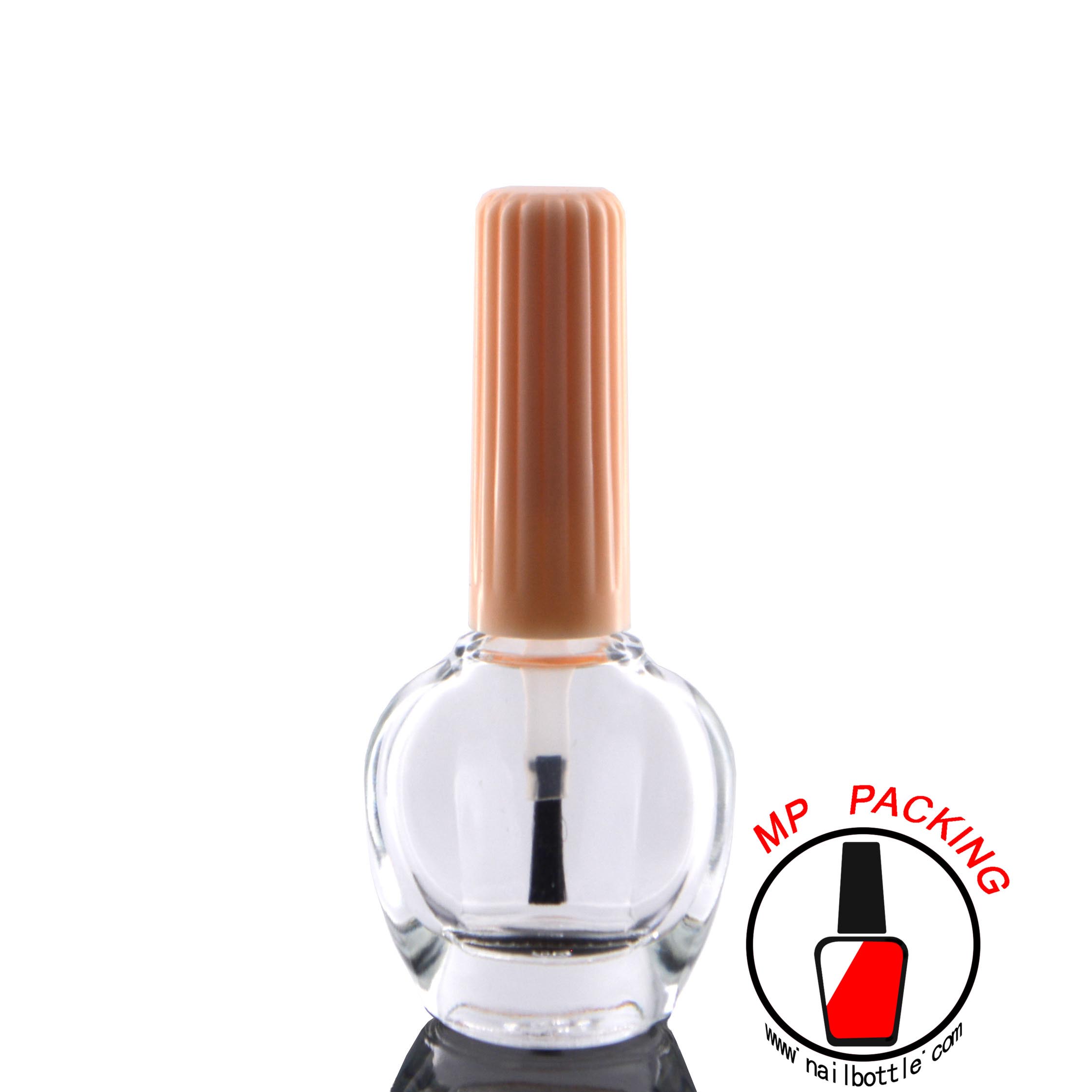 transparent glass empty bottle nail varnish packages 
