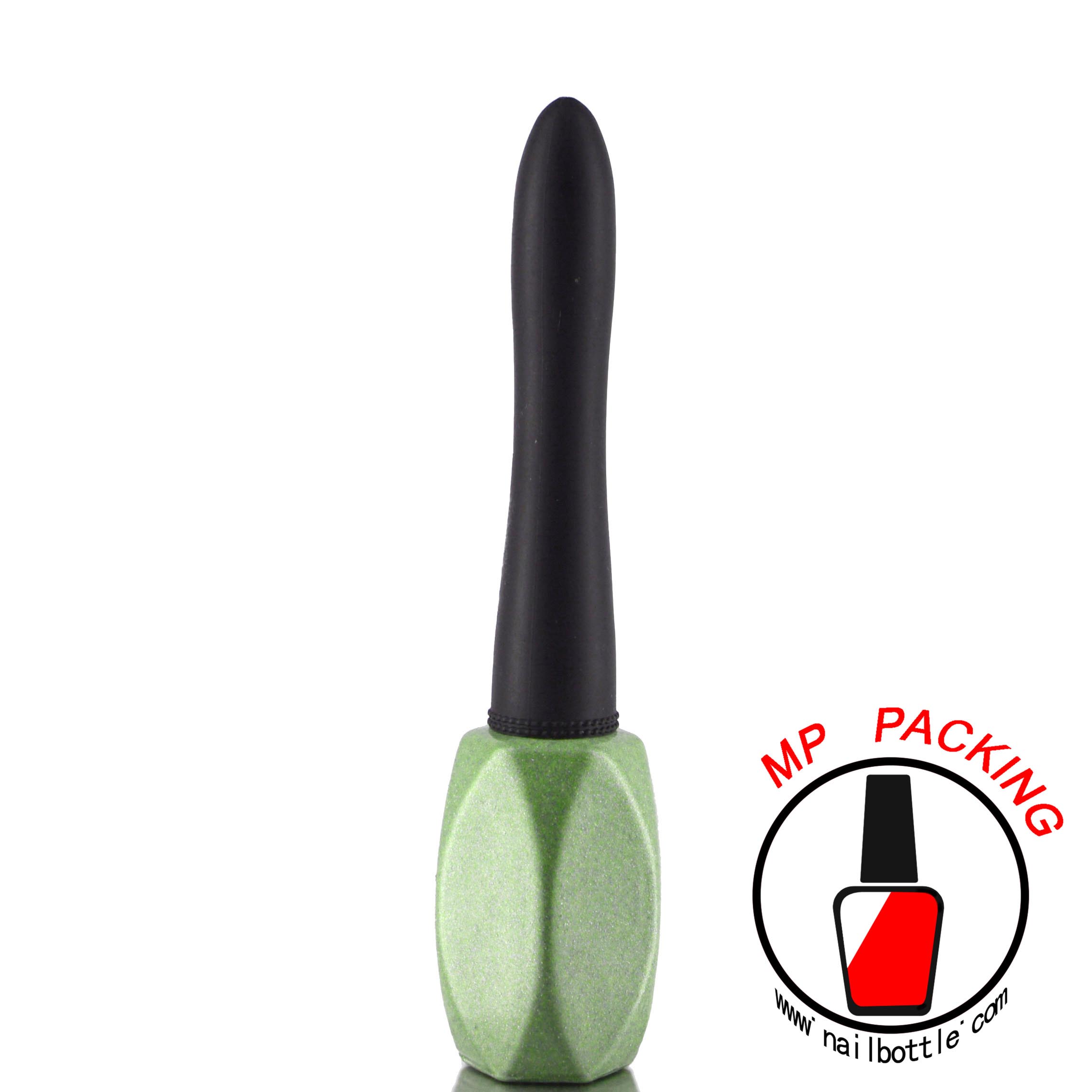 soak off gel polish color coated glass bottle with lids and brush 