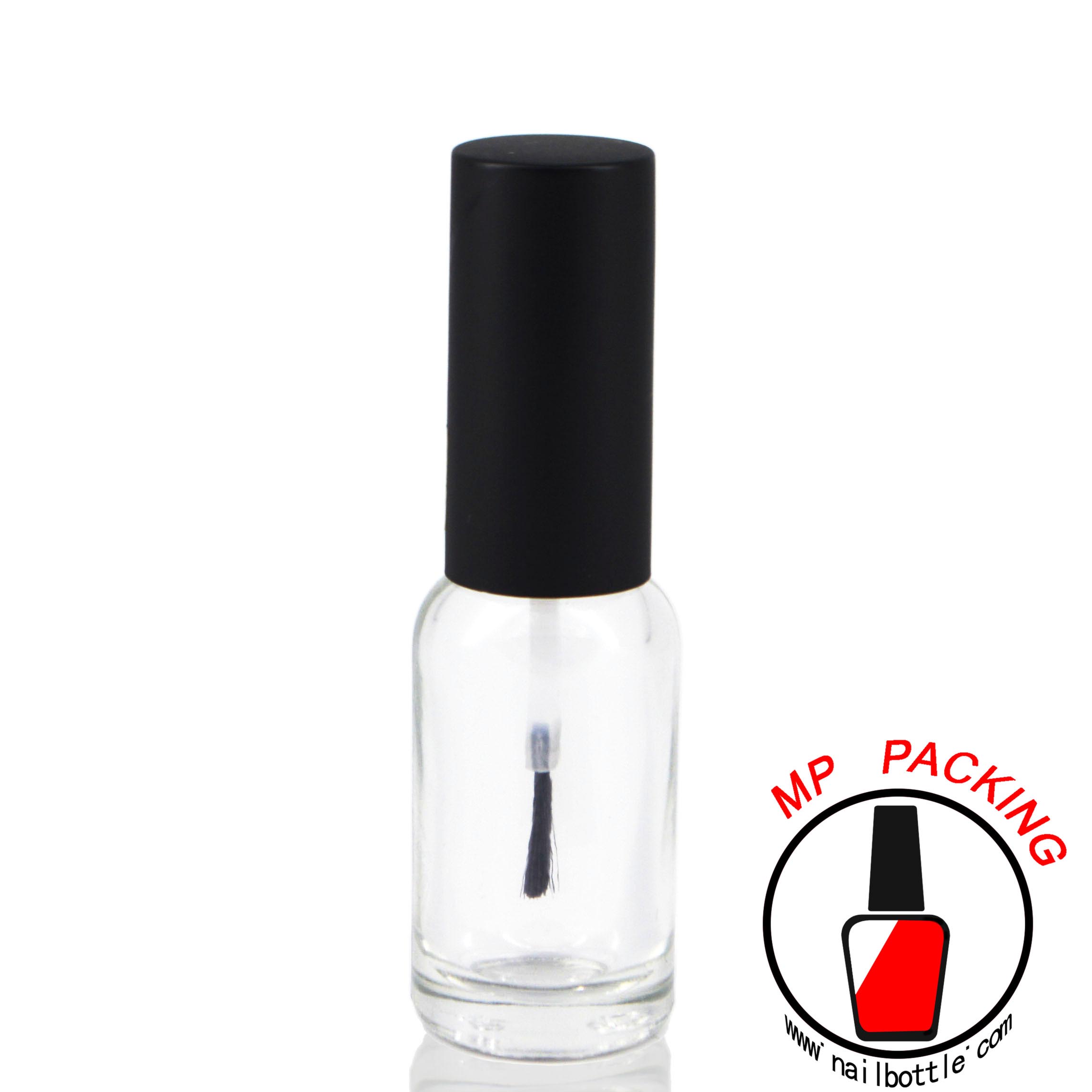 cosmo round glass bottle with lids and brush 