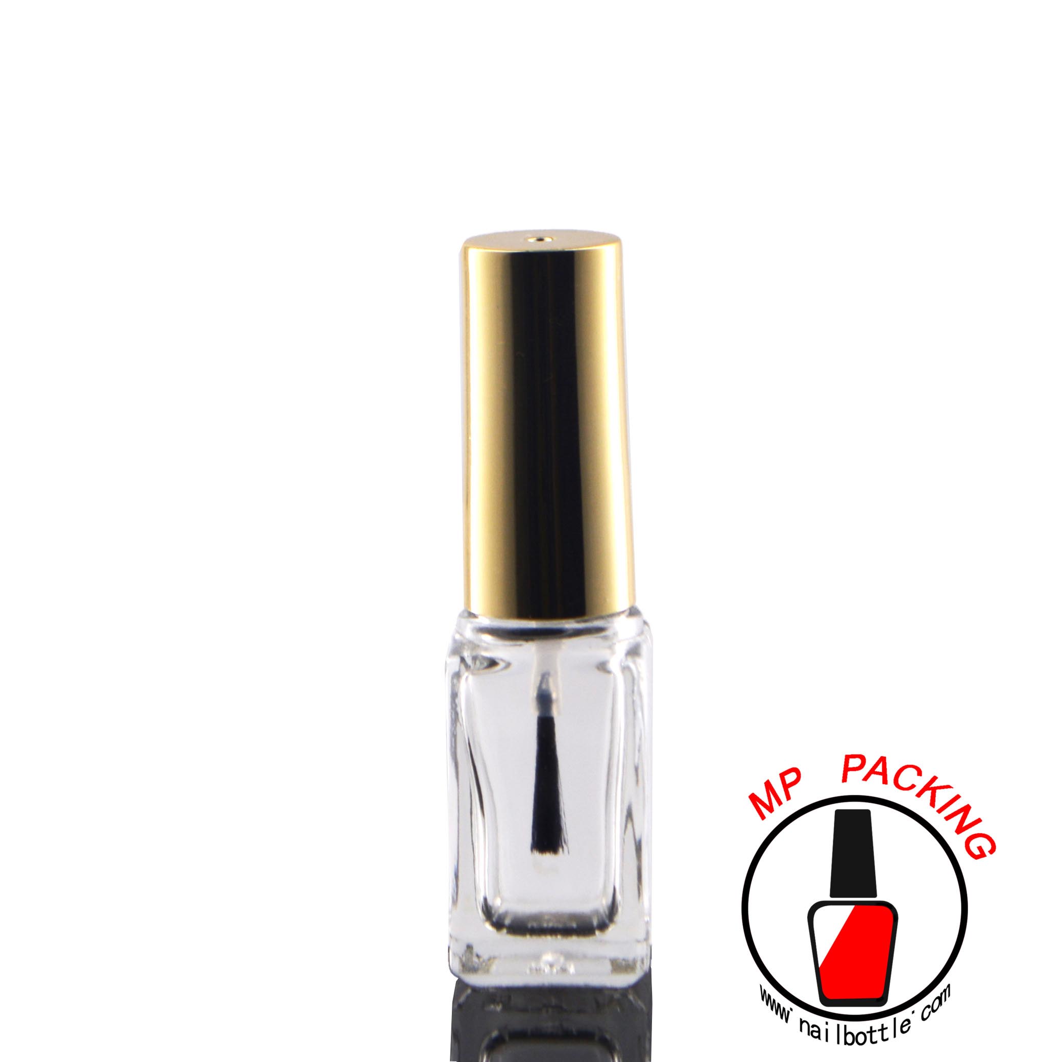 mini square empty bottle for nail varnish and gel polish 