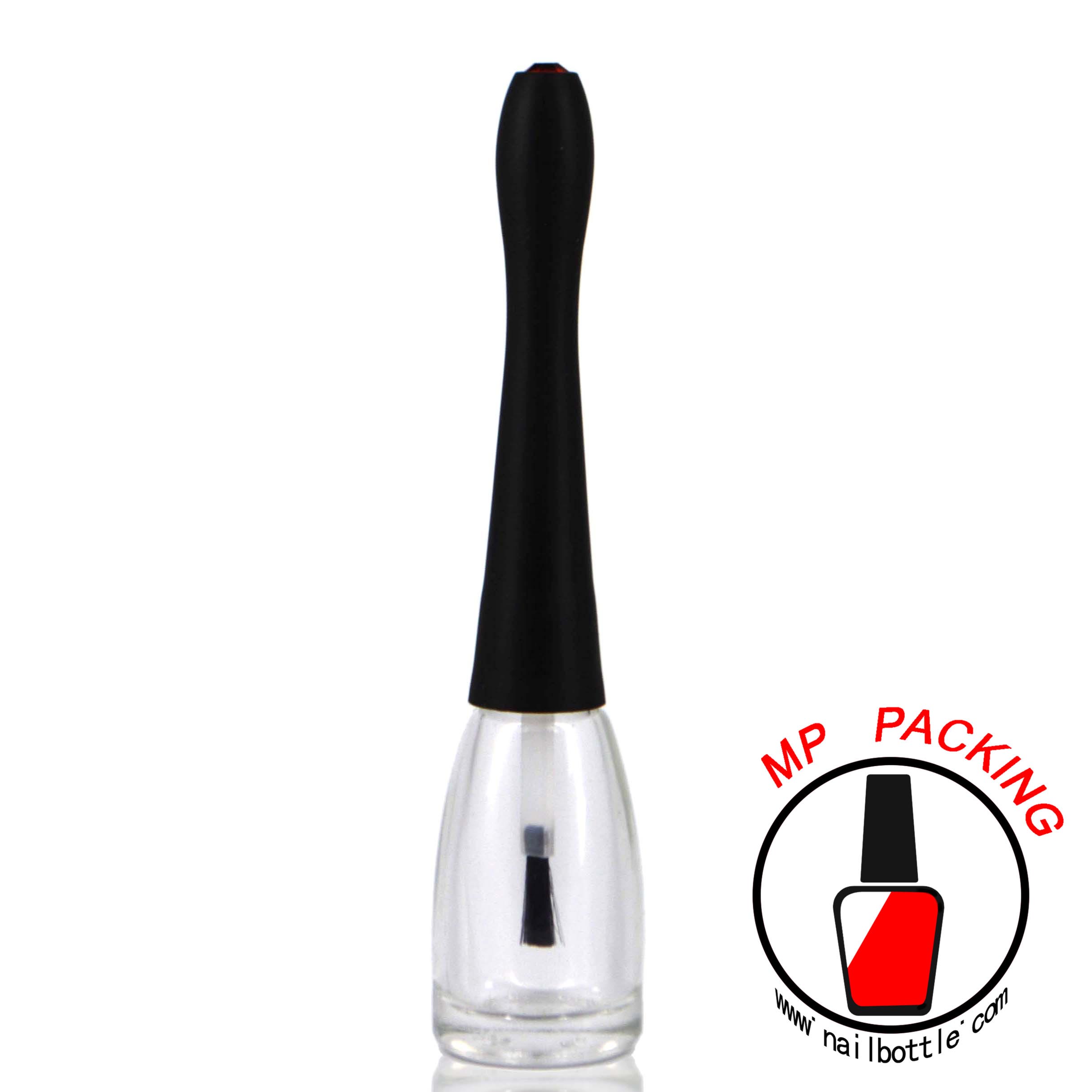 10ml glass bottle empty nail enamel bottles with lids and brush 