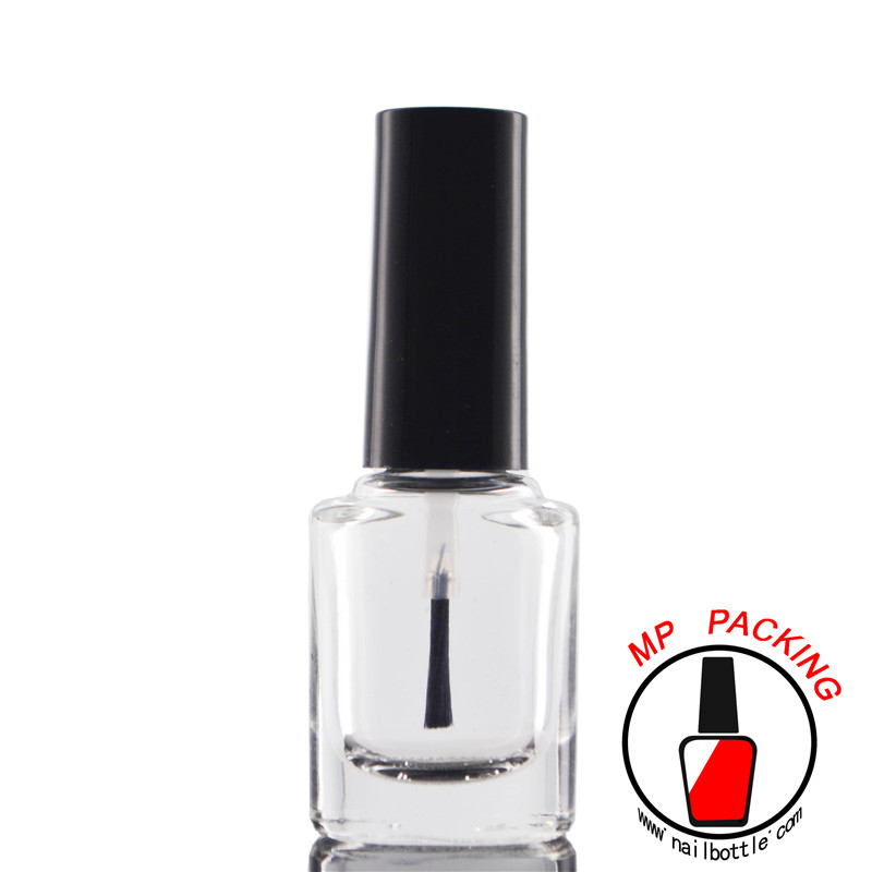 5ml oval shape clear glass nail polish bottle 